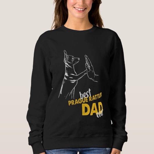 Mannen beste Prague Rattler Pa ever Dog Prague Rat Trui (Voorkant)