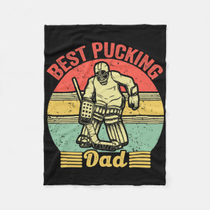 Mannen Beste Puckende Vader Hockey Retro Vintage I Fleece Deken