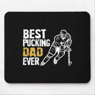 Mannen Beste Pucking Papa Ooit Retro IJshockey Coa Muismat