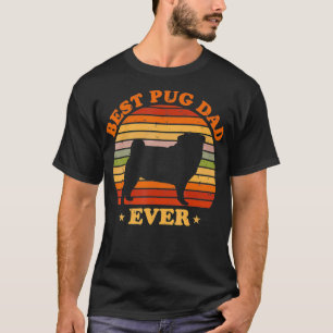 Mannen beste pug pap ooit Vaderdag minnaar T-shirt
