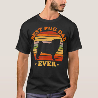 Mannen beste pug pap ooit Vaderdag minnaar T-shirt