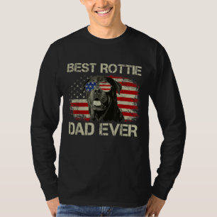 Mannen beste rottie pa ooit Rottweiler American Fl T-shirt