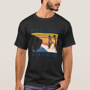 Mannen Beste Shetland Sheepdog Sheltie Papa Ever D T-shirt