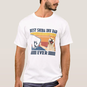 Mannen beste shiba in pap met schimmeldoek t-shirt