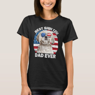 Mannen beste shih tzu vader ooit 4th van juli shih t-shirt