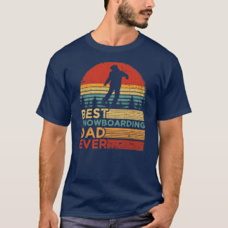 Mannen beste sneeuwboardpap ooit  t-shirt