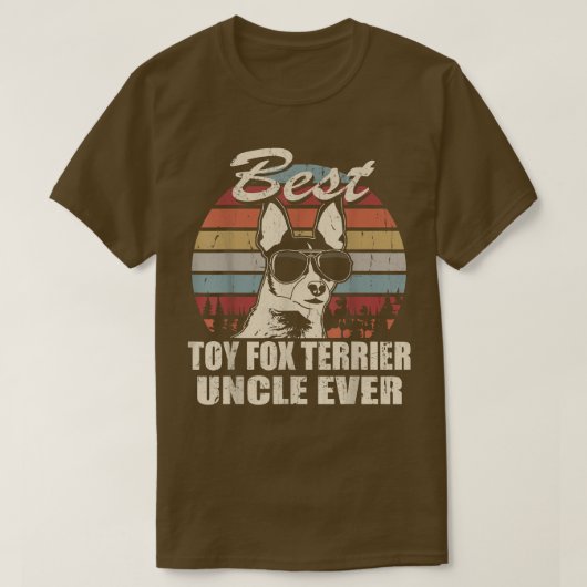 Mannen beste Speelgoed voor terrier oom ooit grapp T-shirt (Design voorkant)