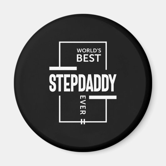 Mannen beste Stepdaddy-aver-cadeautje ter wereld Magneet (Voorkant)