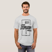 Mannen beste Stepdaddy-aver-cadeautje ter wereld T-shirt (Voorkant volledig)