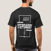 Mannen beste Stepdaddy-aver-cadeautje ter wereld T-shirt (Achterkant)