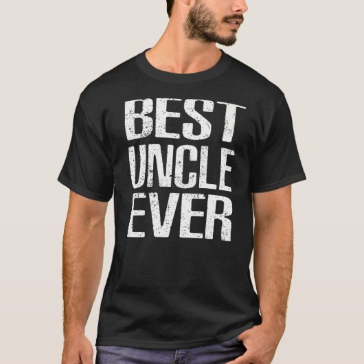 Mannen beste T-shirt van oom ooit uit Niece Nephew (Voorkant)