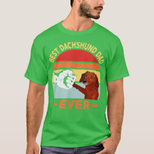 Mannen beste teckel papa ooit t-shirt
