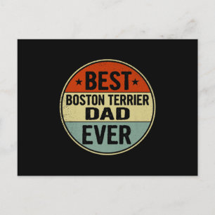 Mannen beste terrier van Boston, pap van ooit, sti Briefkaart