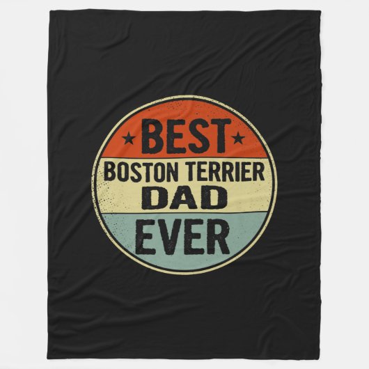 Mannen beste terrier van Boston, pap van ooit, sti Fleece Deken (Voorkant)