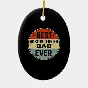 Mannen beste terrier van Boston, pap van ooit, sti Keramisch Ornament