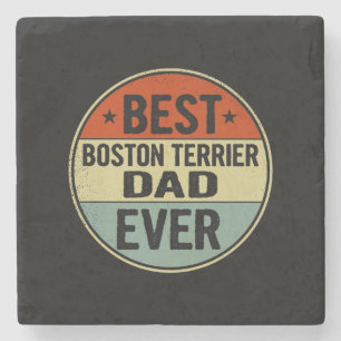 Mannen beste terrier van Boston, pap van ooit, sti Stenen Onderzetter