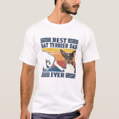 Mannen beste terrieste pap ooit Funny Dog Lover Fa T-shirt (Voorkant)