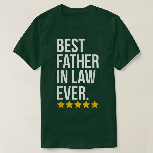 Mannen beste vader in de rechtsorde van elke famil t-shirt (Design voorkant)