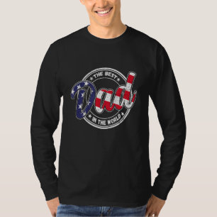Mannen beste vader in de wereld Vaderdag T-shirt