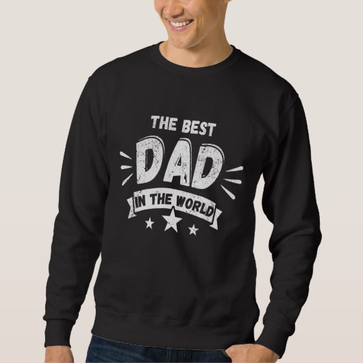 Mannen beste vader in de wereld Vaderdag Trui (Voorkant)