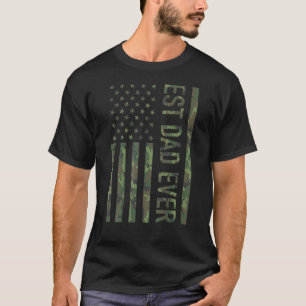 Mannen beste vader ooit Amerikaanse vlag Camouflag T-shirt