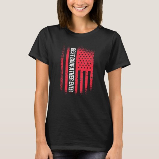 Mannen beste vader ooit Amerikaanse vlag oom Patri T-shirt (Voorkant)