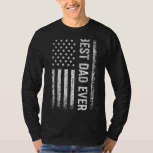 Mannen beste vader ooit Amerikaanse vlag  Papa F T-shirt