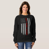 Mannen beste vader ooit Amerikaanse vlag papa vade Trui (Voorkant volledig)