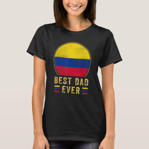 Mannen beste vader ooit Colombiaanse vader land Co T-shirt