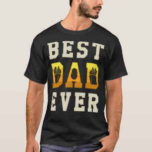 Mannen beste vader ooit friet aardappeleter vader t-shirt
