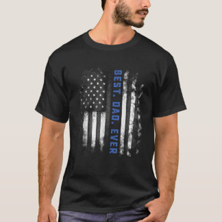 Mannen beste vader ooit grappig met Amerikaanse vl T-shirt