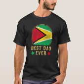 Mannen beste vader ooit Guyanese vaderland Guyana T-shirt (Voorkant)