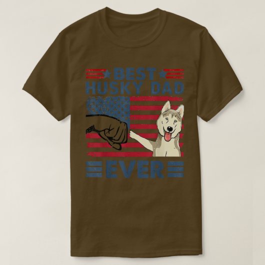 Mannen beste vader ooit  Hondenliefhebber T-shirt (Design voorkant)