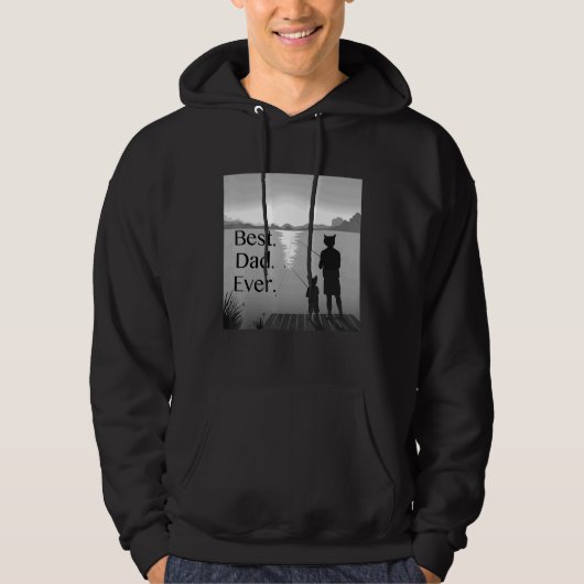 Mannen beste vader ooit hoodie (Voorkant)