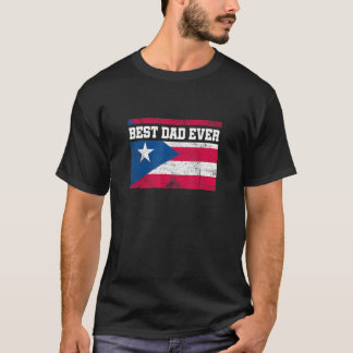 Mannen beste vader ooit Puerto Ricaanse vader Puer T-shirt