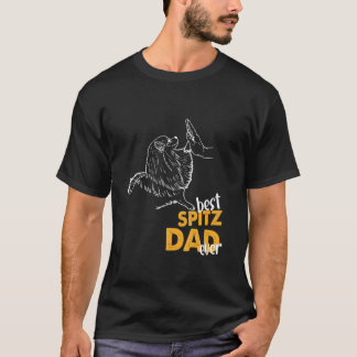 Mannen beste vader ooit spitz dog eigenaar ge t-shirt