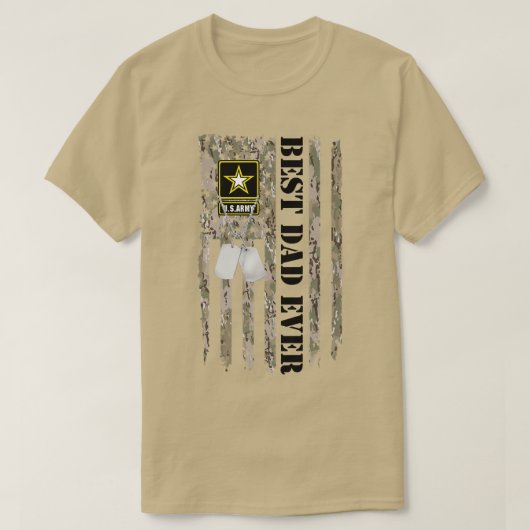 Mannen beste vader ooit vaderdag voor vader Papa i T-shirt (Design voorkant)