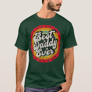 Mannen beste vader ooit voor Vaderdag Vintage Retr T-shirt