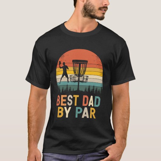Mannen beste vader op auto - Disc Golf Dad T-Shirt (Voorkant)