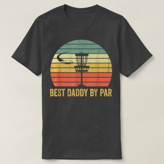 Mannen beste vader op Par Disk Golf Mannen T-shirt (Design voorkant)
