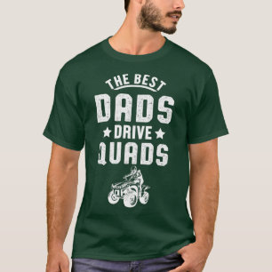 Mannen beste vader rijden quads quad ATV Motorspor T-shirt