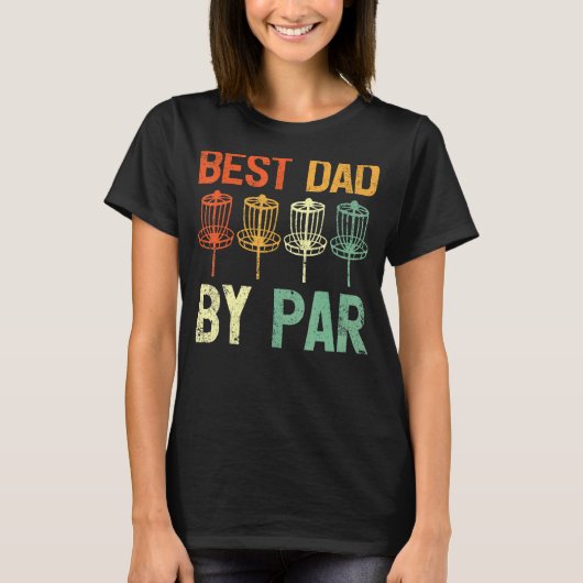 Mannen  beste vader van Par Disc Golf vaders D T-shirt (Voorkant)