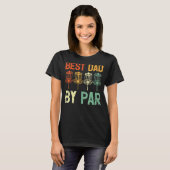 Mannen  beste vader van Par Disc Golf vaders D T-shirt (Voorkant volledig)