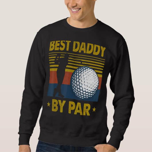 Mannen beste vader van Par Disc Golf voor mannen v Trui (Voorkant)