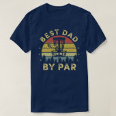 Mannen  beste vader van Par Funny Disk Golf T-shirt (Design voorkant)
