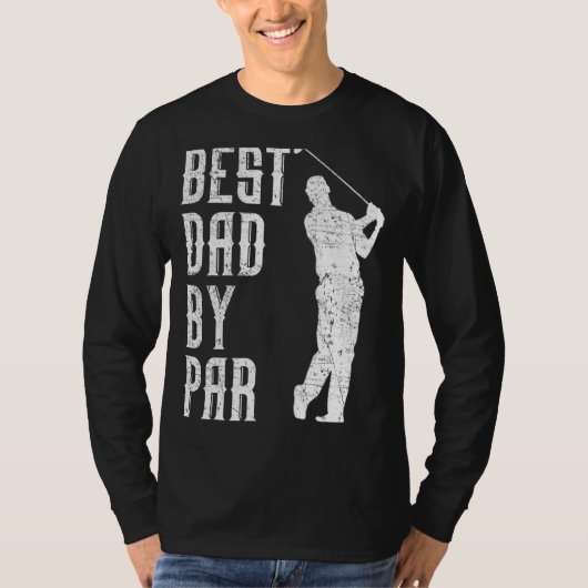 Mannen beste vader van Par Golf Funny Fathers Day T-shirt (Voorkant)