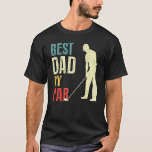 Mannen beste vader van Par Golf Vaderdag papa T-shirt