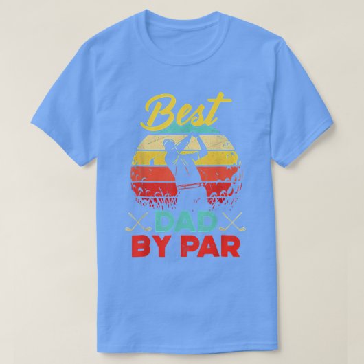 Mannen beste vader van Par Golfer papa Vaderdag T-shirt (Design voorkant)