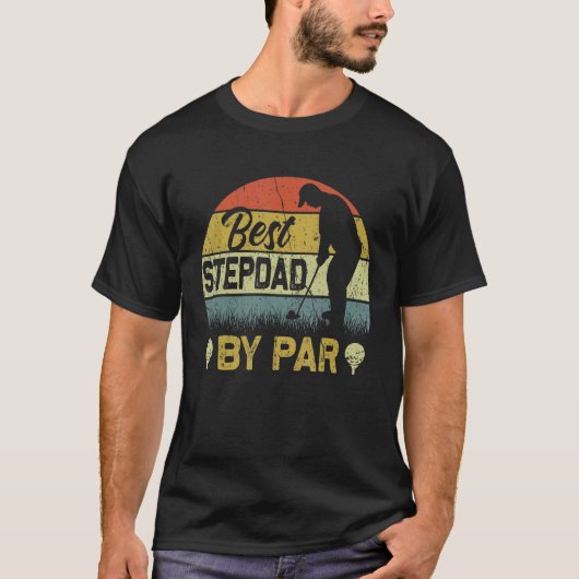Mannen beste vader van Par Vaderdag Golf Golfe T-shirt (Voorkant)