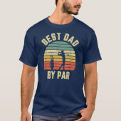 Mannen beste vader van Par Vaderdag Golfing T-shirt (Voorkant)